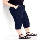 Cotton Roll Up Capri image number null