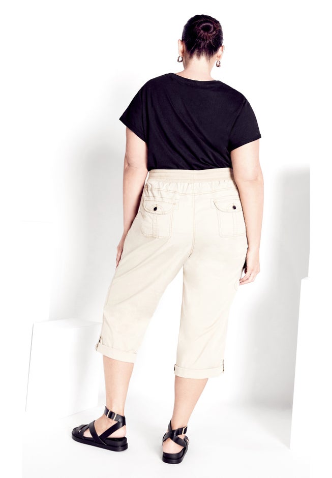 Cotton Roll Up Capri image number 1