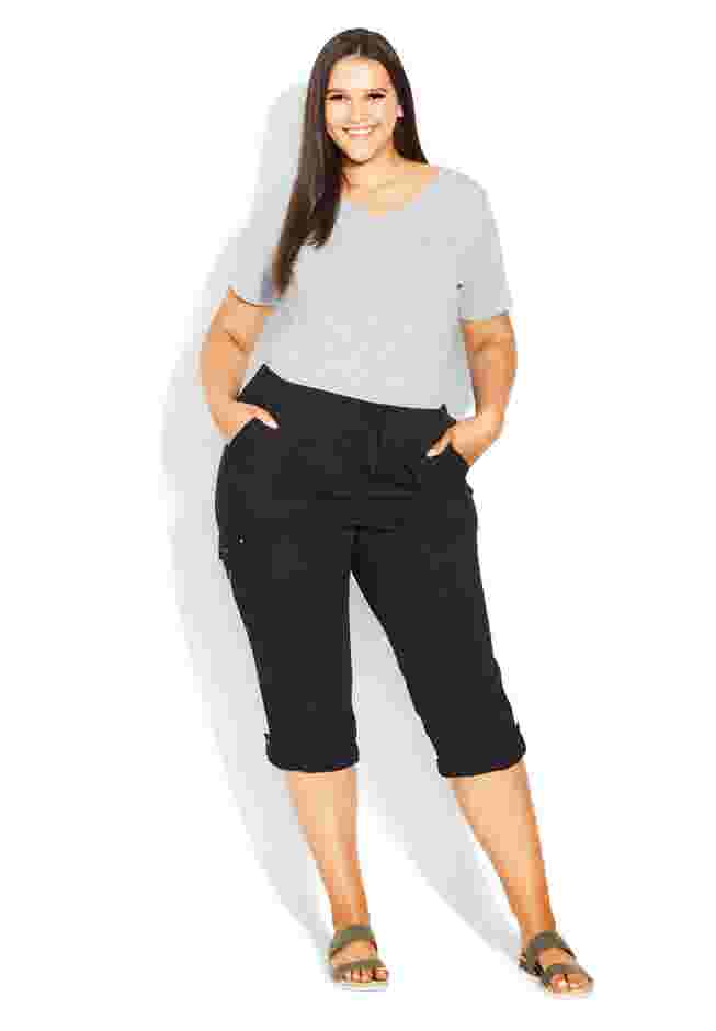 Cotton Roll Up Capri image number 0