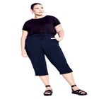 Cotton Roll Up Capri image number null