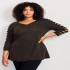 Glam Sleeve Detail Tunic image number null