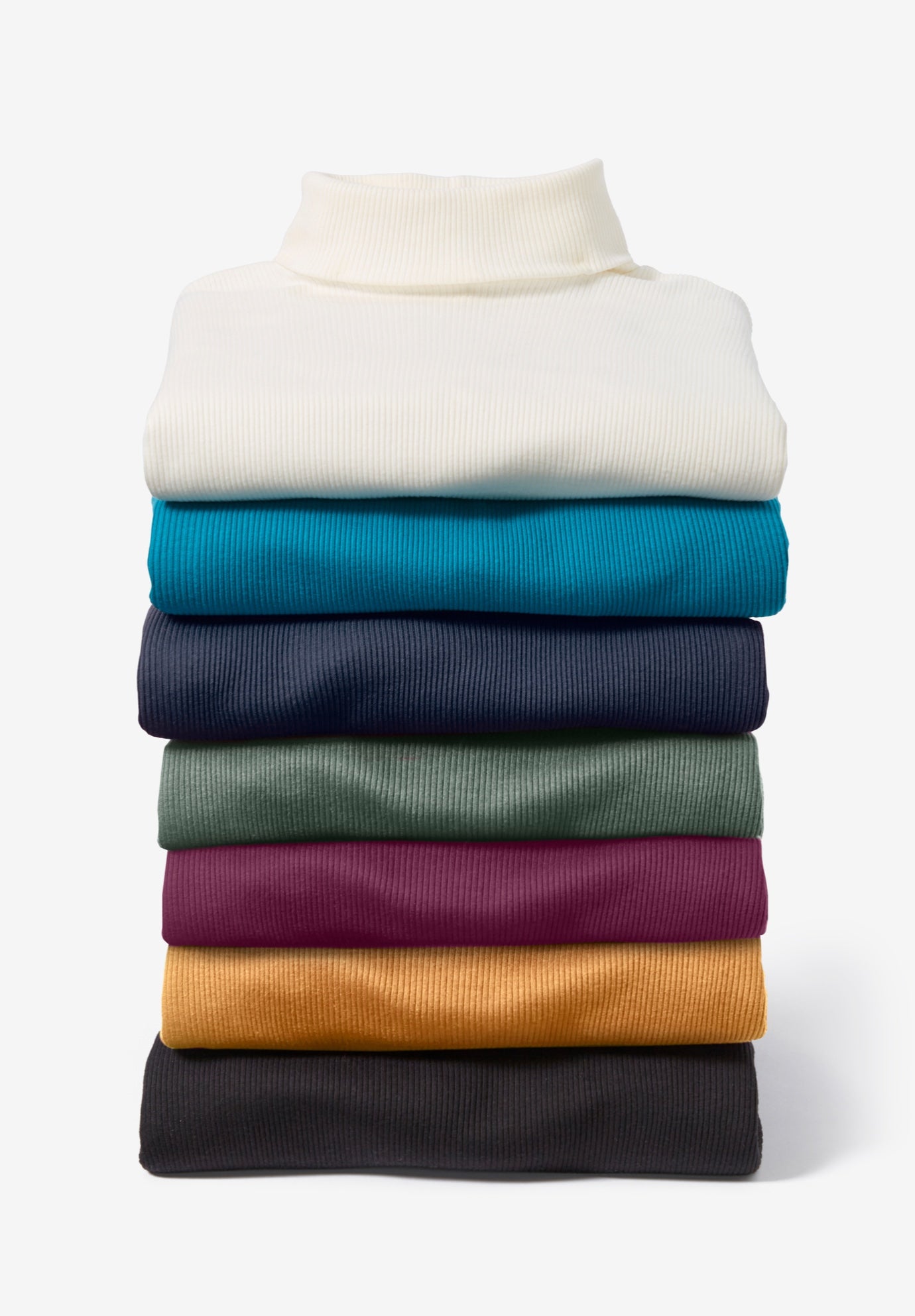 Ribbed Short Sleeve Turtleneck image number 3