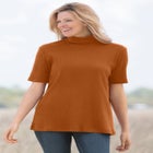 Ribbed Short Sleeve Turtleneck image number null