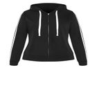 Side Stripe Zip Hoodie image number null