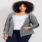 Side Stripe Zip Hoodie image number null