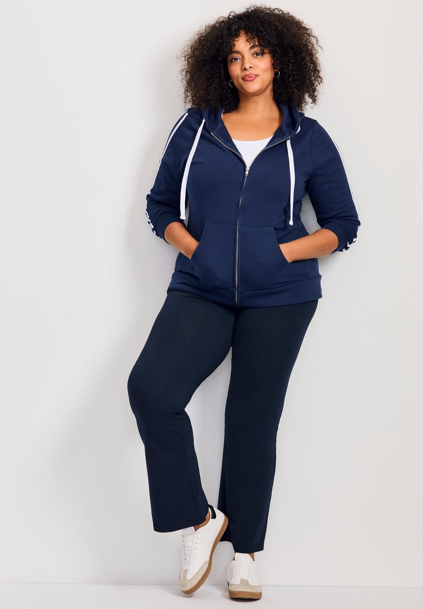 Side Stripe Zip Hoodie image number 0