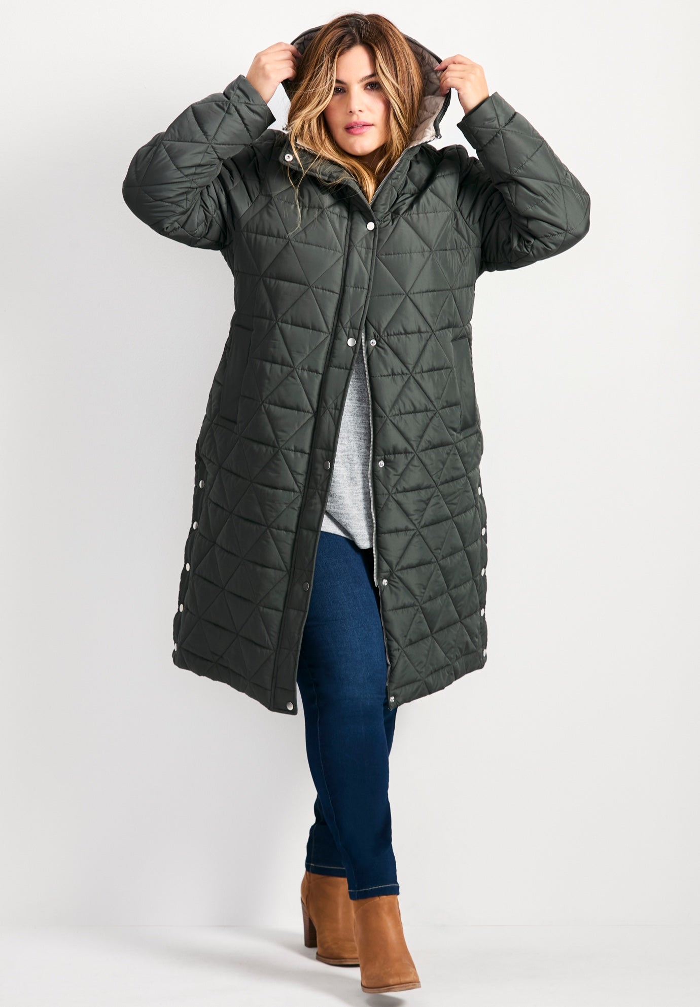 Quinn Longline Puffer Jacket image number 3