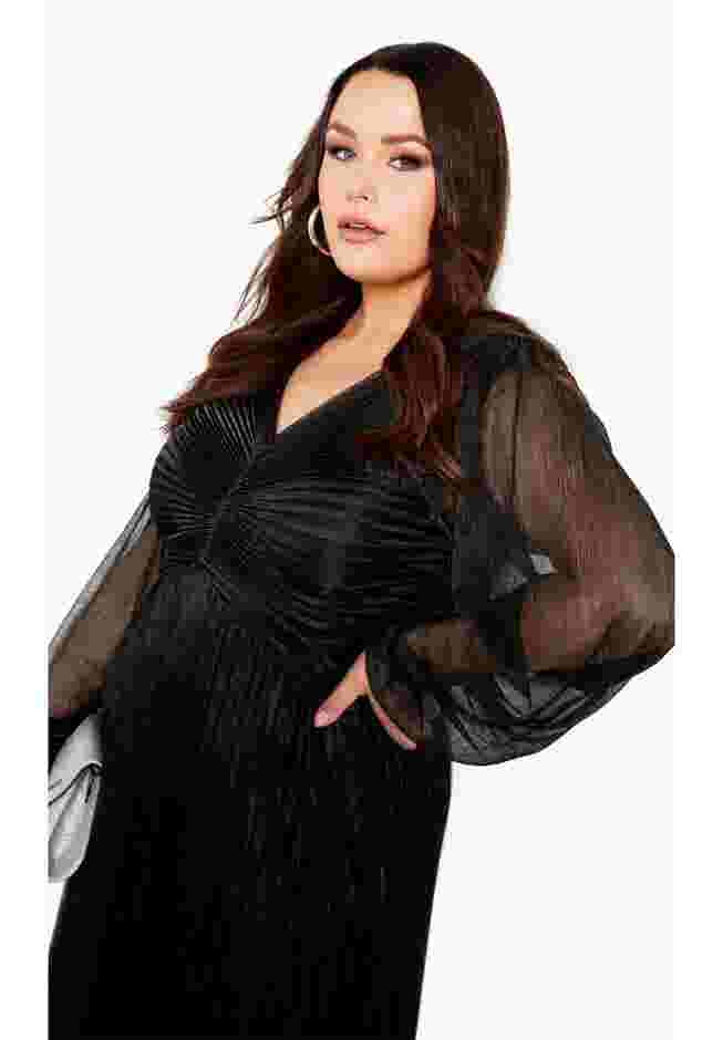 Pleated Plisse Dress image number 2