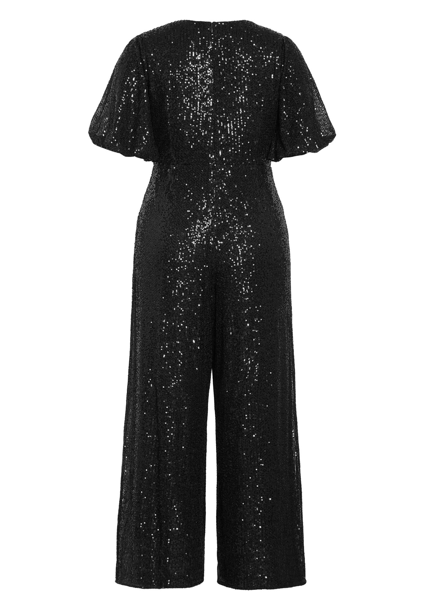 Nada Sequin Puff Sleeve Jumpsuit image number 4