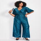 Nada Sequin Puff Sleeve Jumpsuit image number null