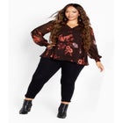 Hailey Print Top image number null