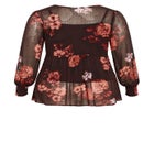 Hailey Print Top image number null