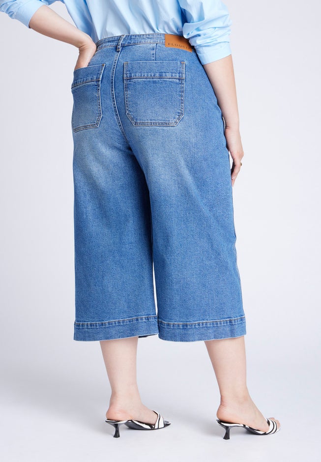 Denim Culotte image number null