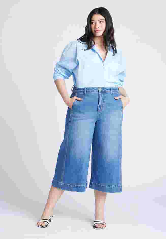 Denim Culotte image number 4