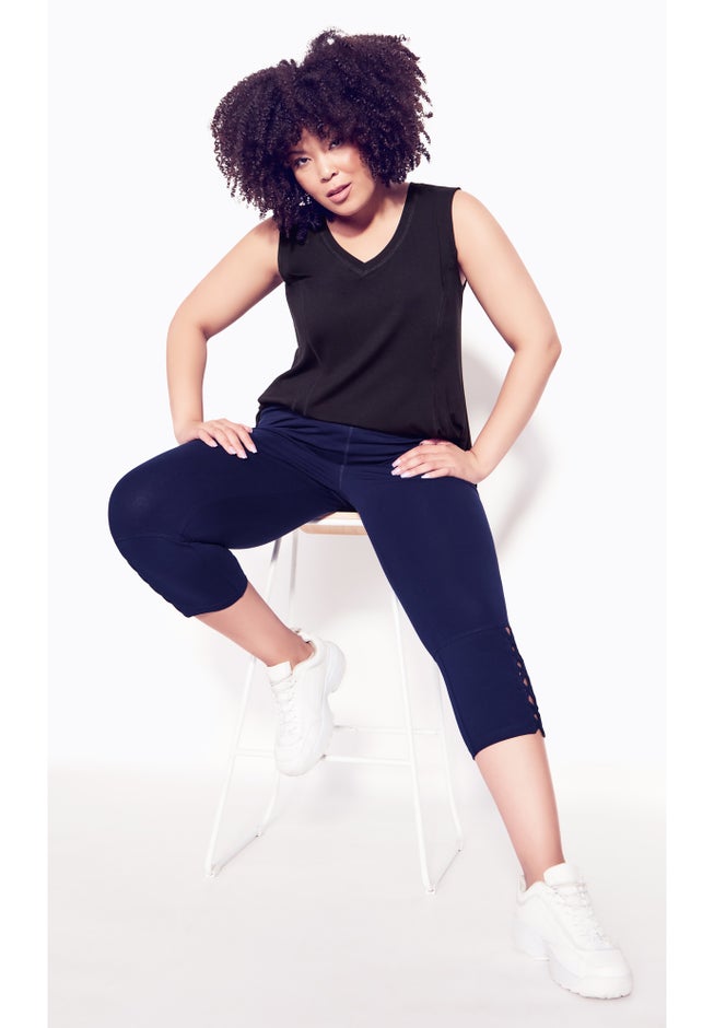 Cross Hem Legging image number 3