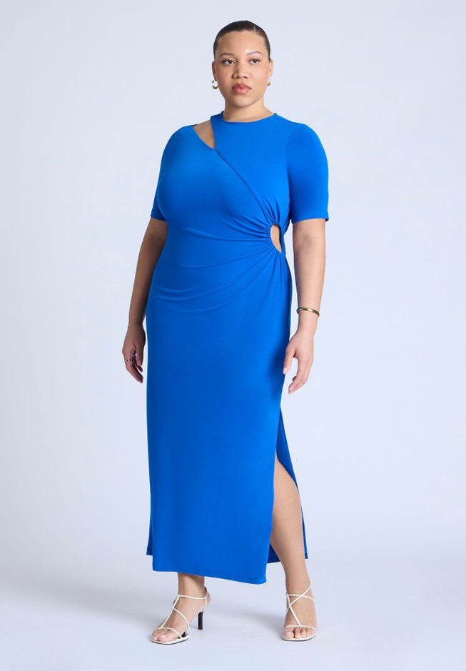 Cutout Detail Knit Maxi Dress image number 0