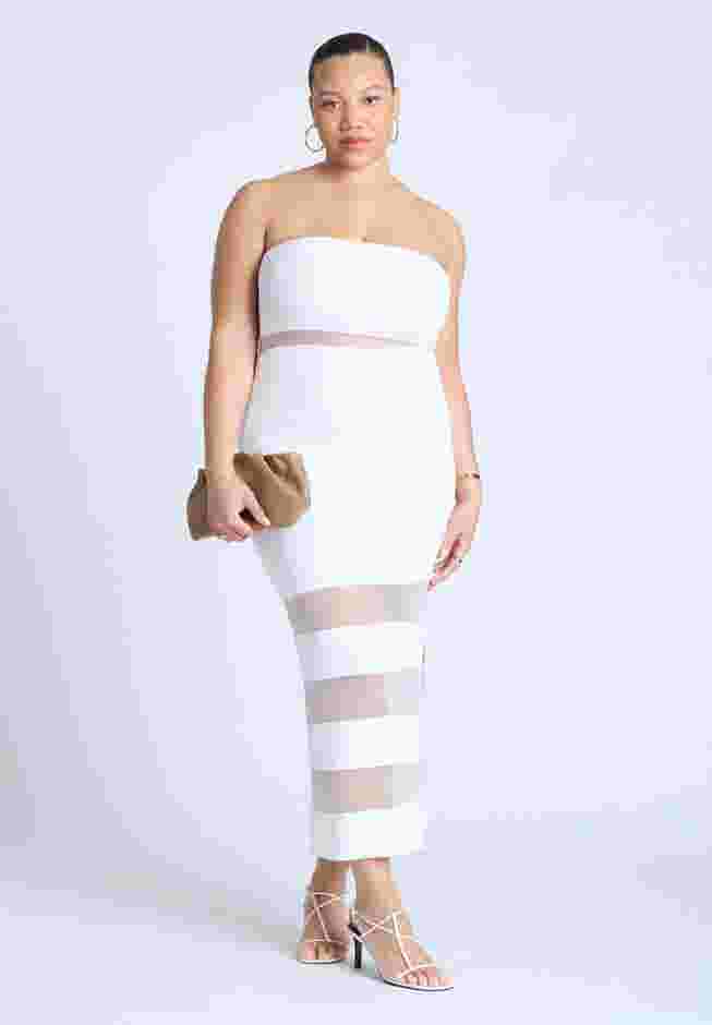 Sheer Panel Maxi Dress image number 3