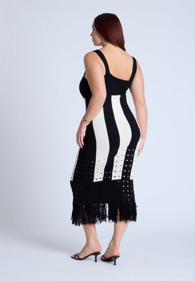  Sweater Stripe Dress image number 1