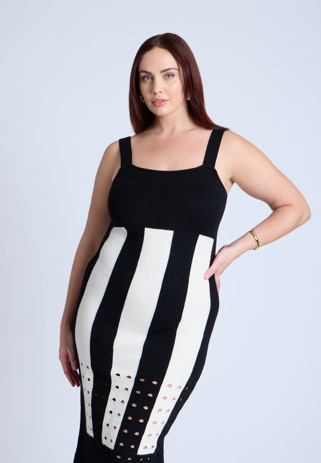 Sweater Stripe Dress image number 2