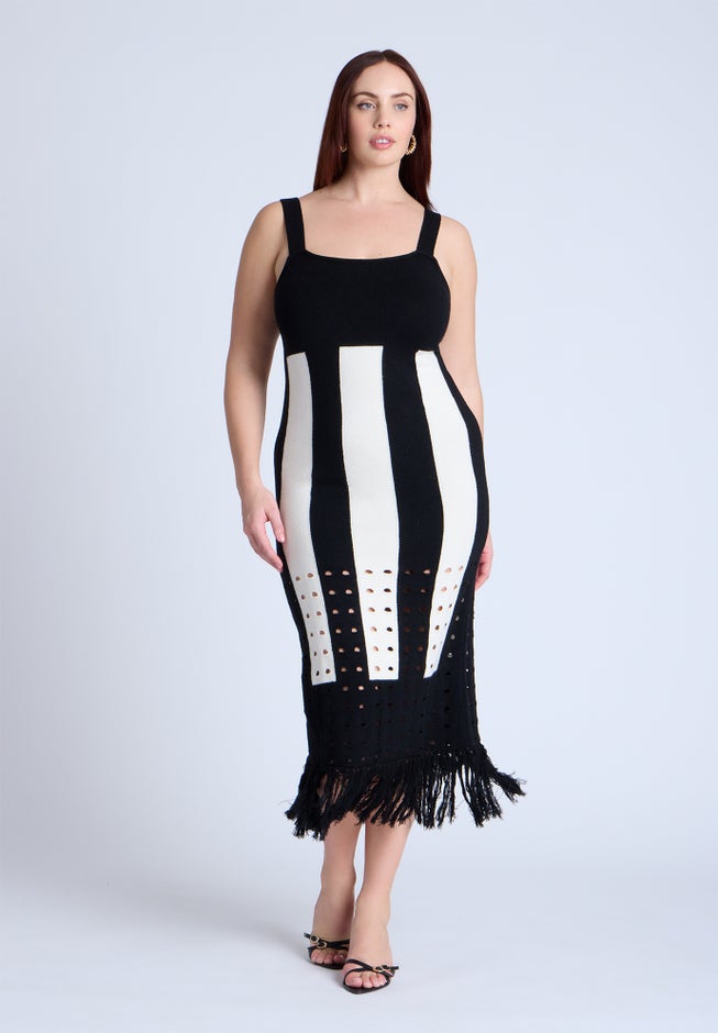 Sweater Stripe Dress image number 0