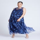 Floral Pattern Tank Dress image number null