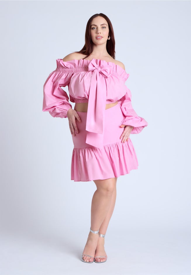 Full Poplin Mini Skirt image number 0