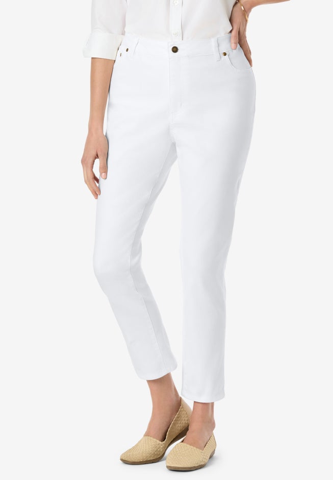 Stretch-Denim Slim-Leg Five-Pocket Jeans image number 0