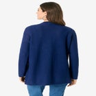 Handkerchief Hem Pointelle Cardigan Sweater image number null