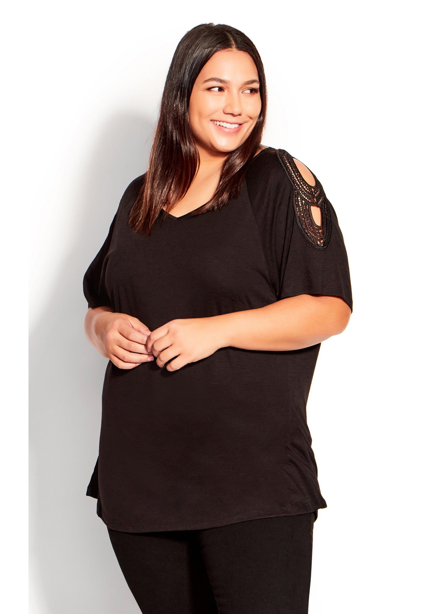 Crochet Cut Out Top image number 0