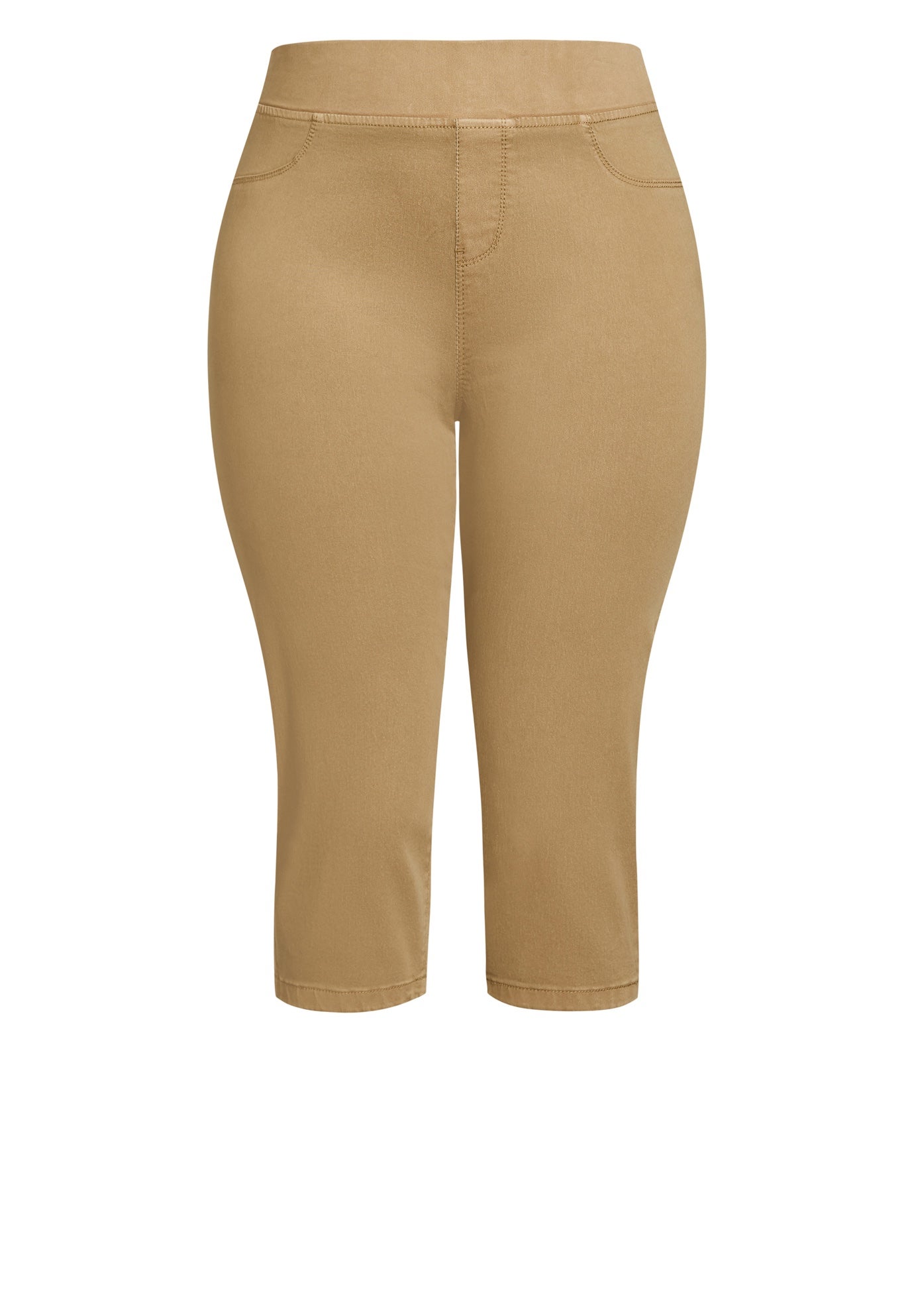 Butter Denim Pull On Crop Jean image number 2