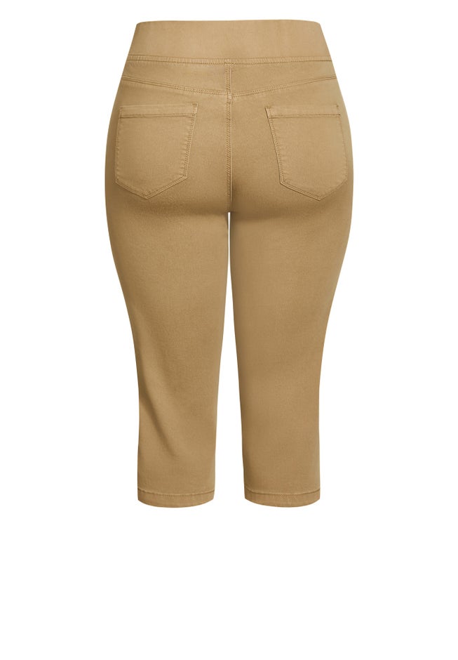 Butter Denim Pull On Crop Jean image number 7