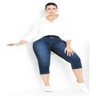 Butter Denim Pull On Crop Jean image number null