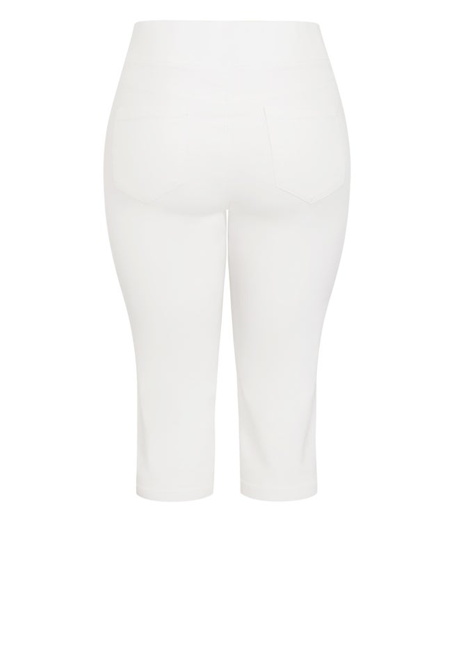 Butter Denim Pull On Crop Jean image number 4