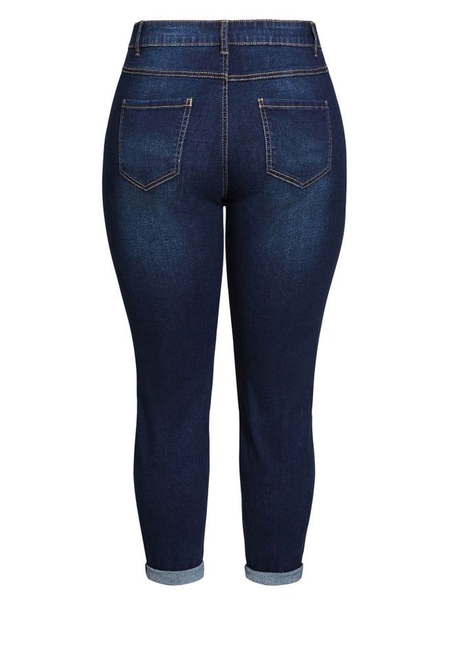 Denim Girlfriend Stretch Jean image number 4