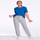 Sport Knit Straight-Leg Pull-On Pants image number null