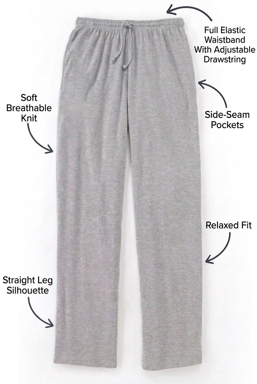 Sport Knit Straight Leg Elastic Pant image number 5