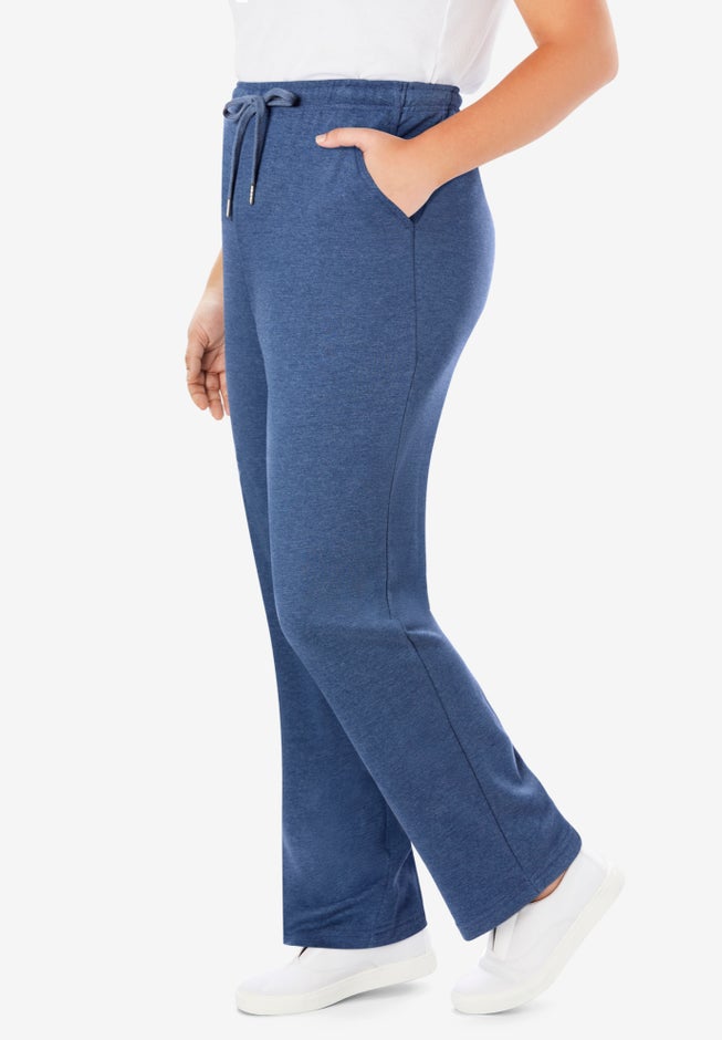 Sport Knit Straight Leg Elastic Pant image number 2