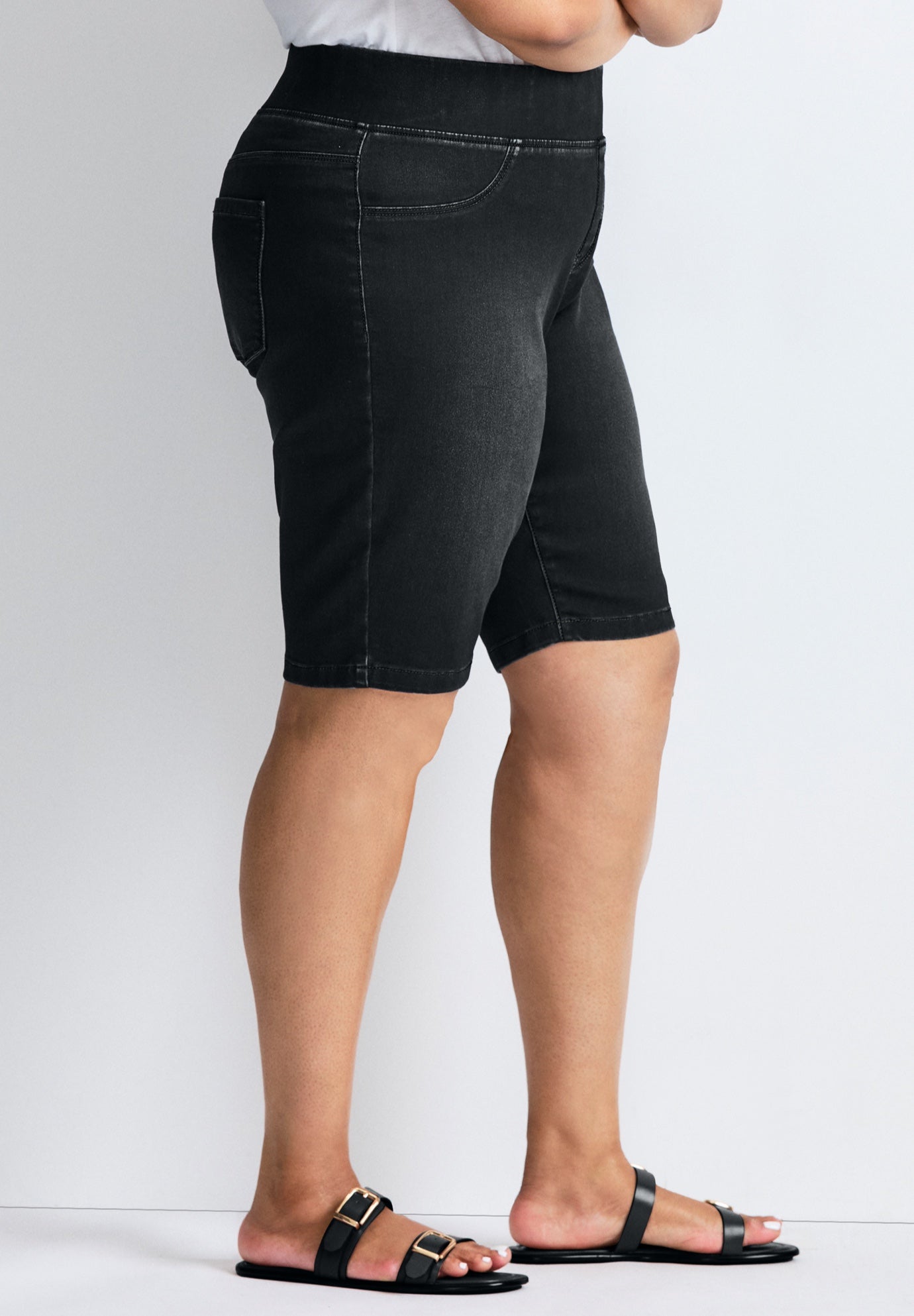 Butter Denim Pull On Short image number 2