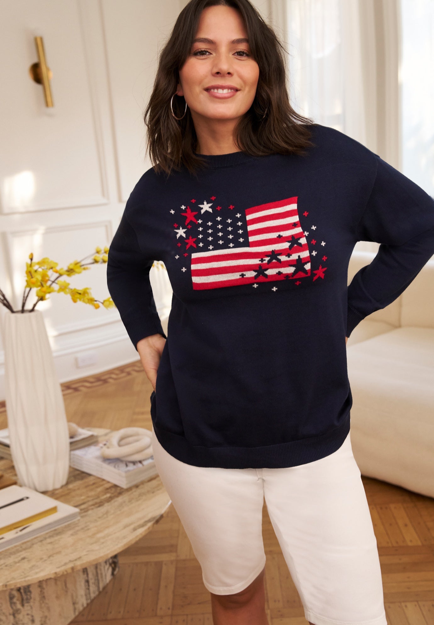 Butter Denim Pull On Short image number 3