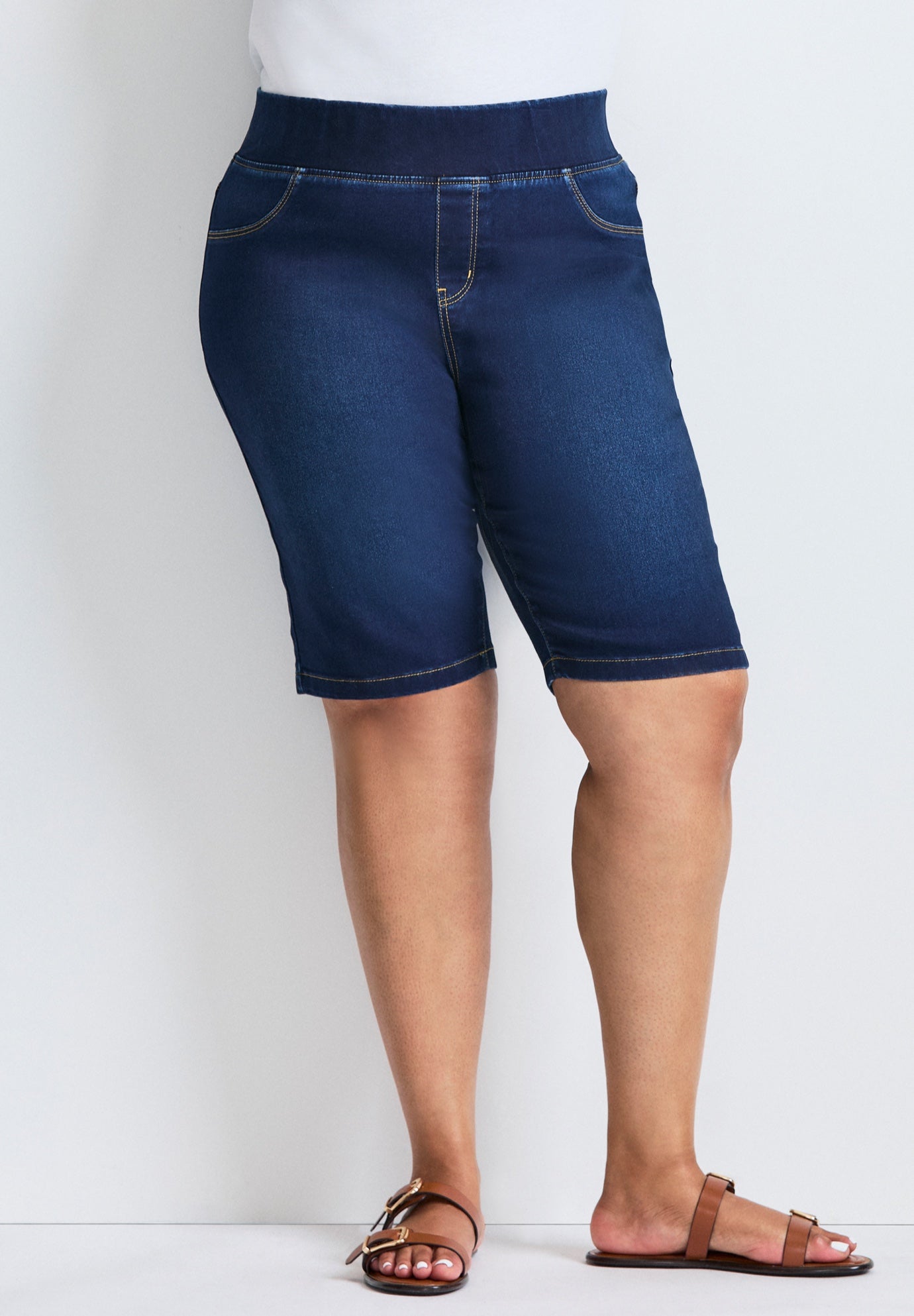 Butter Denim Pull On Short image number 0