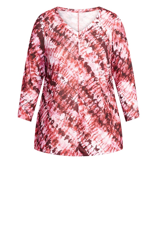 Tie Dye Print Top image number 2