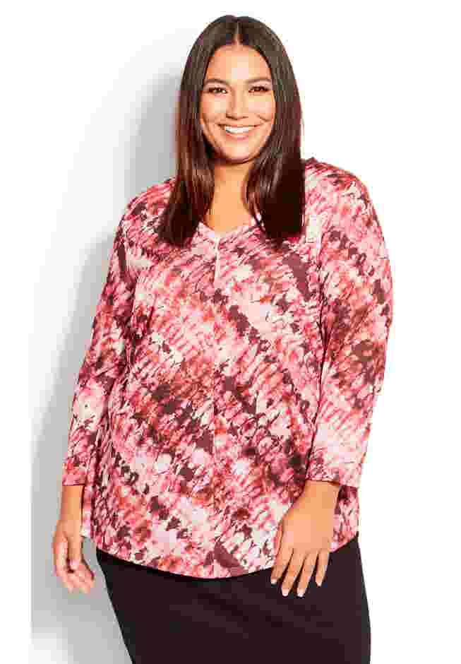 Tie Dye Print Top image number 3