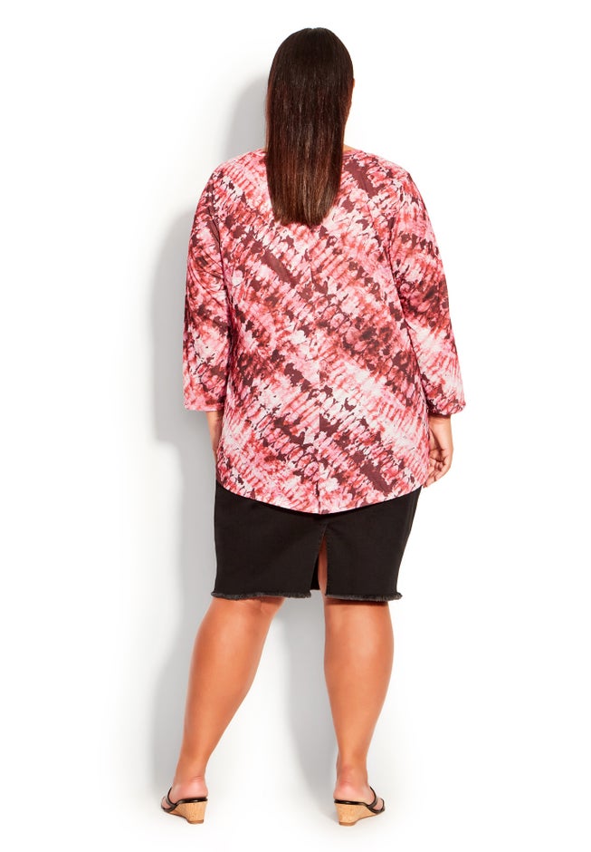 Tie Dye Print Top image number 4