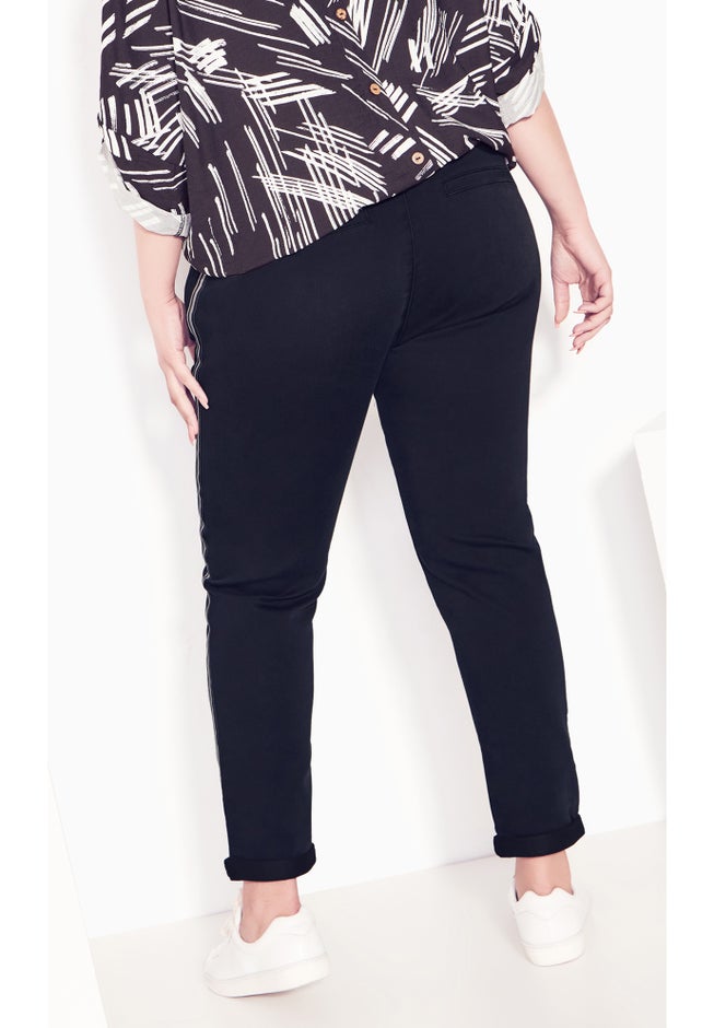 Shay Side Stripe Denim Jogger image number 3