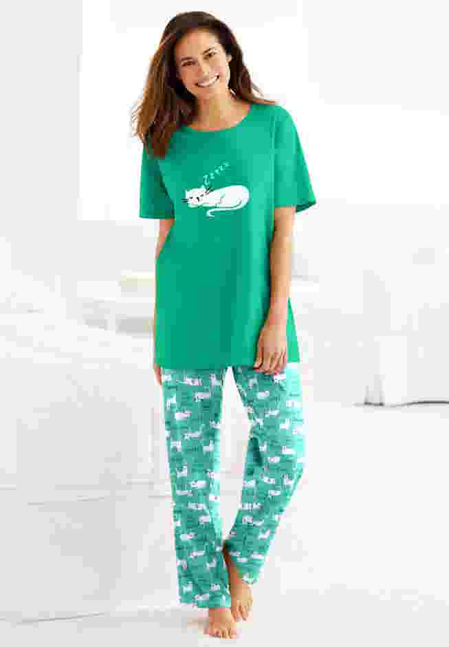 Graphic Tee PJ Set image number 2