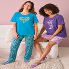 Graphic Tee PJ Set image number null
