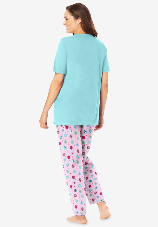 Graphic Tee Pure Cotton PJ Set image number 1