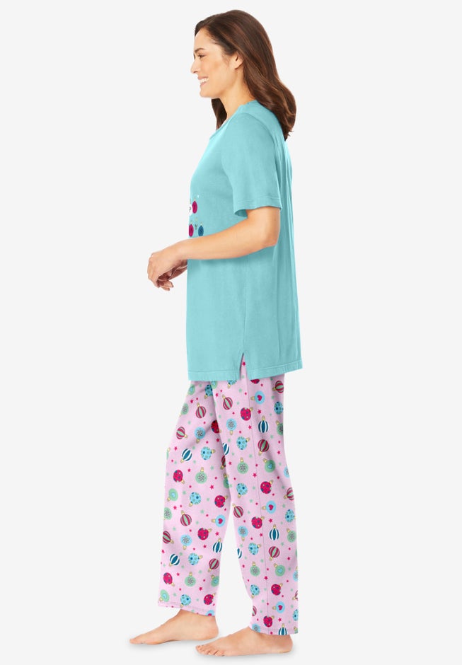Graphic Tee Pure Cotton PJ Set image number 2