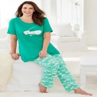 Graphic Tee PJ Set image number null