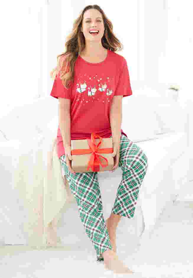 Graphic Tee PJ Set image number 6